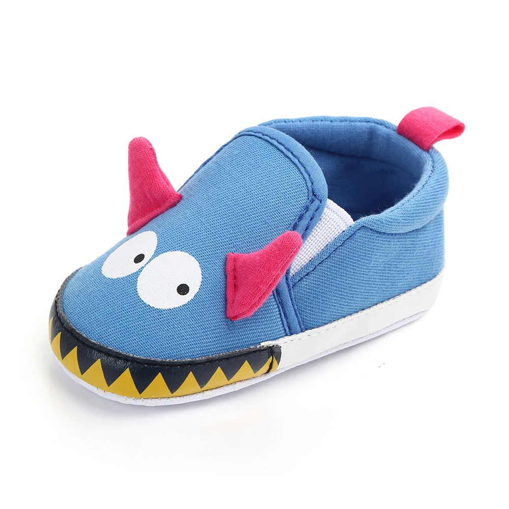 Cute Newborn Baby Girl Boy Canvas Crib Shoes Unisex Baby Soft Sole Anti-slip Sneaker Shoes Animal Ears Baby Shoes 0-12M