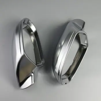 

1 Pair Car Rearview Mirror Shell Cover Protection Cap Matte Chrome for Aodi A6 C7 S6 2012-2018 Wing Mirror Cover Car Accessories