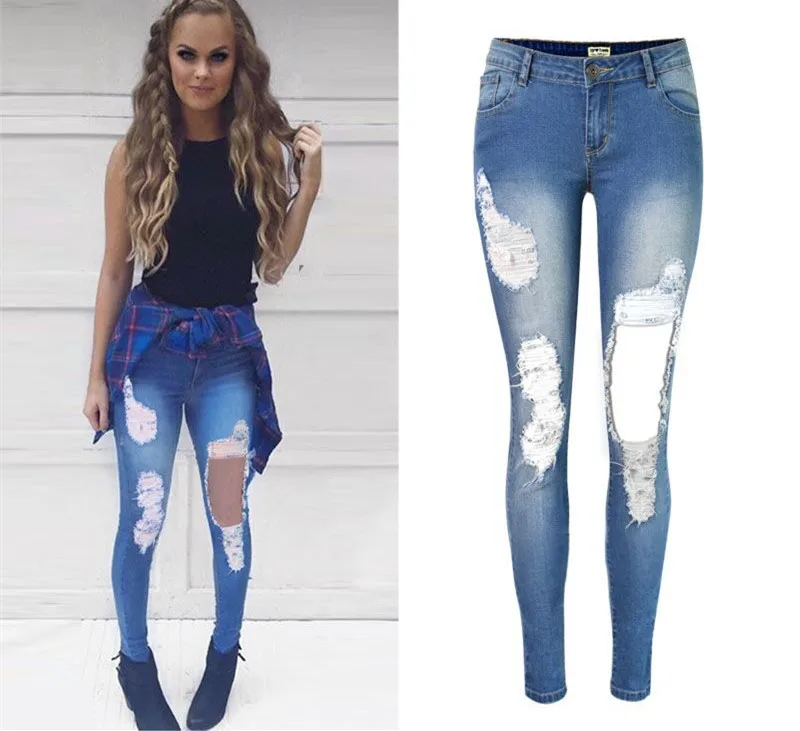 skinny jeans with big rips