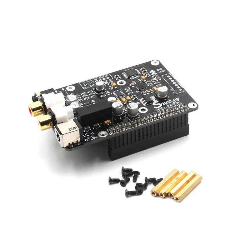 

ES9038q2m OPA1612 Op Decoder Digital broadcast board I2S 32bit/384K DSD128 for Raspberry pi 2B 3B 3B+ 4B DAC G3-001