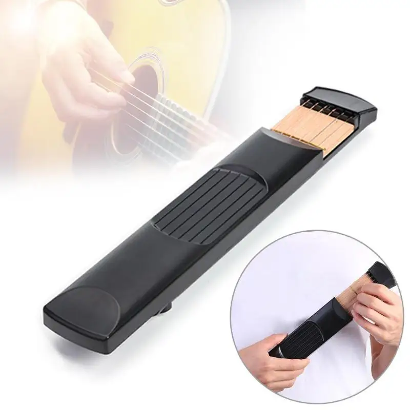 

Portable Pocket Acoustic Guitar Practice Model for Beginner Chord Training 4/6 Fret Model for Beginner