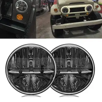 

For Lada Niva 7inch LED headlight for Land Rover Defender head lamp 7" projector Motor headlamp for Jeep wrangler JK LJ TJ CJ