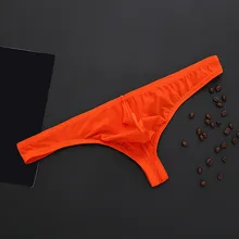 Snowshine YLW Мужское нижнее белье, сексуальные трусики-стринги, нижнее белье, шелковое нижнее белье