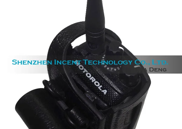 VOIONAIR 10pcs Hard Leather Carrying Case For Motorola Two Way Radio XIRP6600
