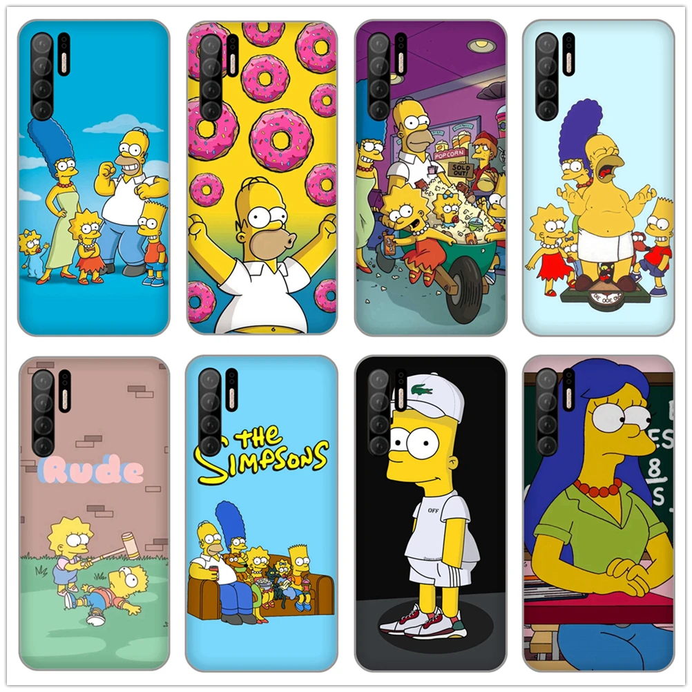 

Fashion Luxury Simpson Soft TPU Silicone Case Cover for Huawei P10 Plus P20 P30 Pro P7 P8 Lite 2015 Honor 9 V10 shell