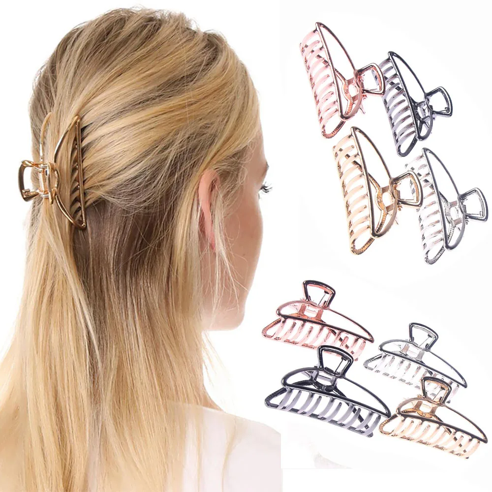 

New Fashion Women Hair Claws Hair Crab Clamp Hairgrip Plastic Hair Clip Claw Hairdressing Tool Hair Accessories for Women