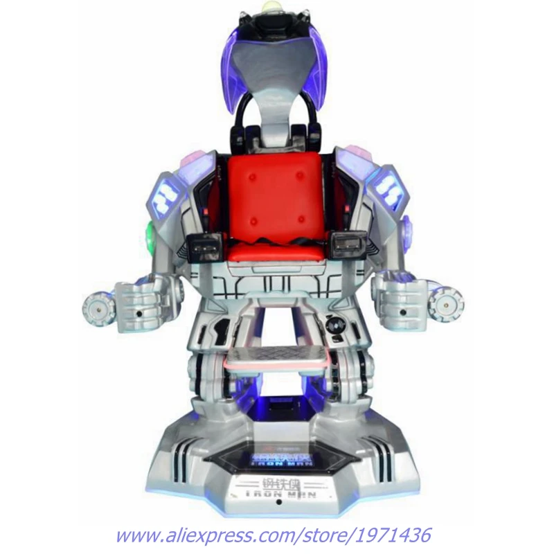 Outdoor Amusement Park Playground Equipment Electronic Walking Robot