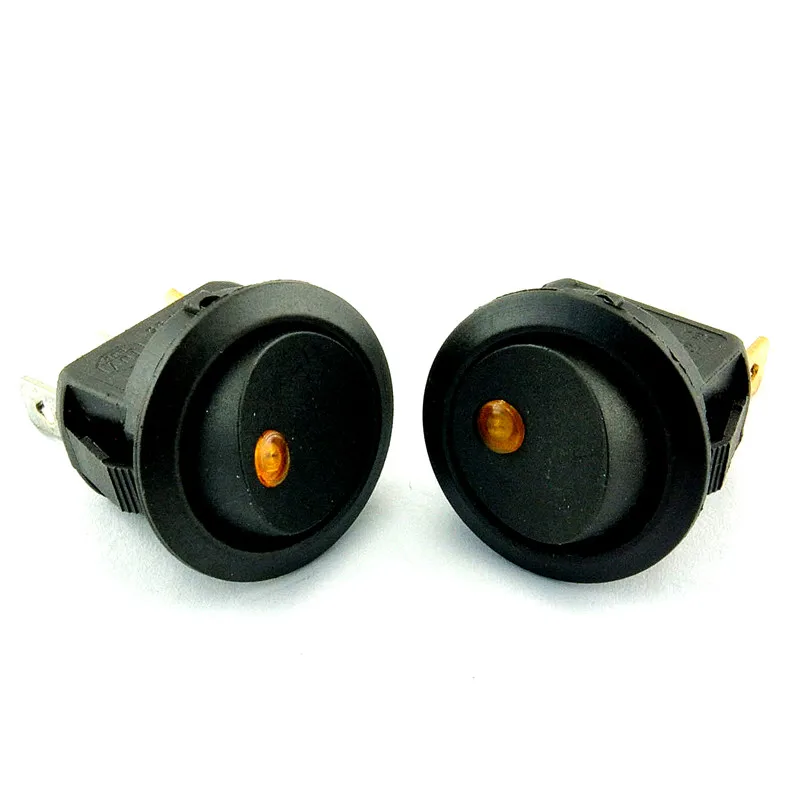 

KCD2-202 power switch ship switch 3 feet 2 files LED illuminated yellow ( 10 )