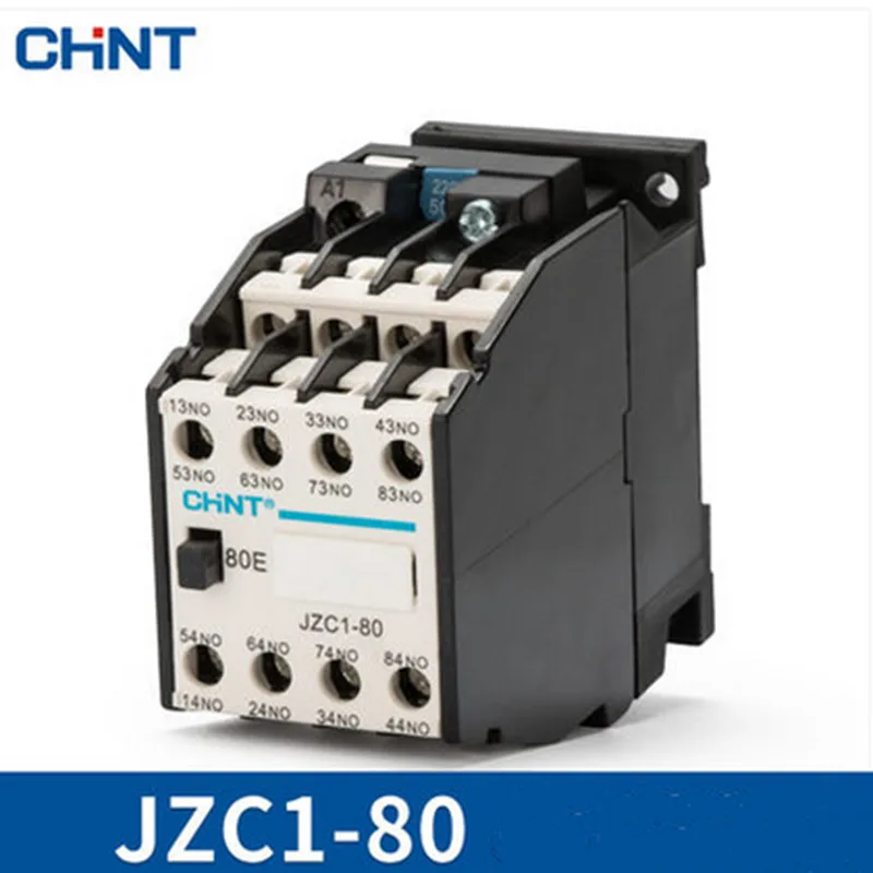 CHINT Contact Type Relay JZC1-62 JZC1-80 JZC1-53 220V 380V 110V 24v Communication Contactor