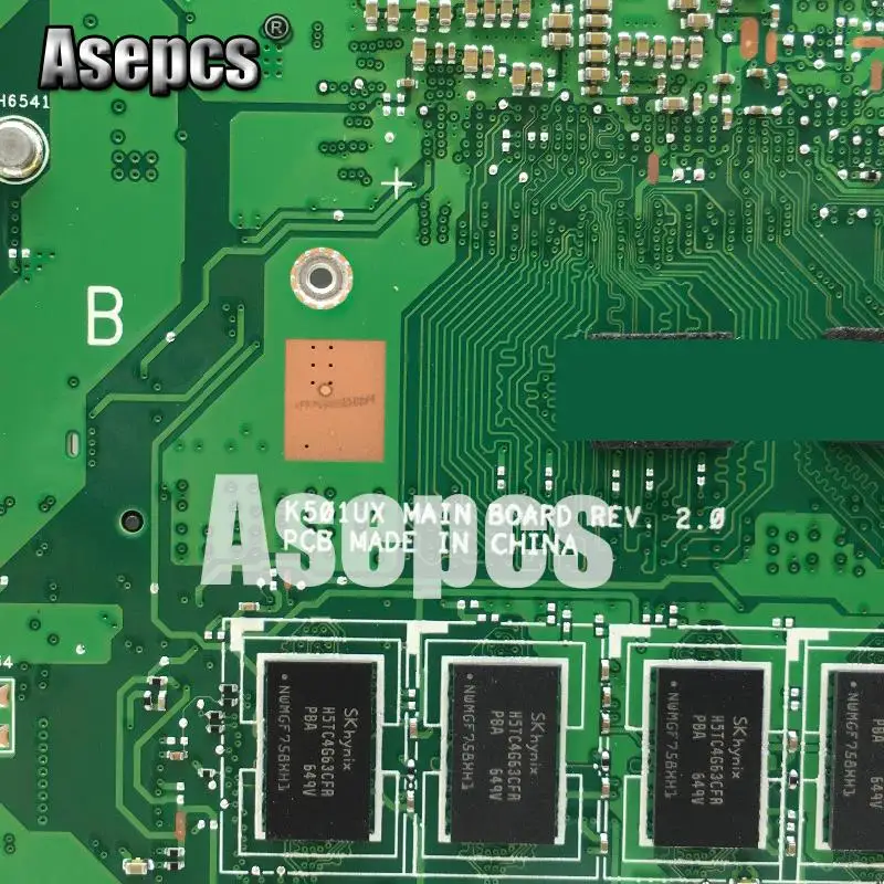 Asepcs K501UW материнская плата для ноутбука для ASUS K501UW K501UX K501UB K501U K501 тест DDR3-8G-RAM I7-6500U GTX940M