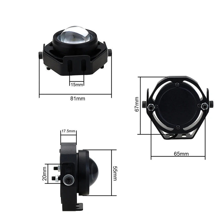 GEETANS бег светильник 2 шт 10W 12V 24V светодиодный автомобильный противотуманный