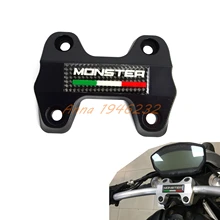 Suporte de Fixação do Guidão da motocicleta Superior Para Ducati Monster 821 ESCURO 2014 2015 2016 Supermoto Motocross Enduro Da Bicicleta Da Sujeira