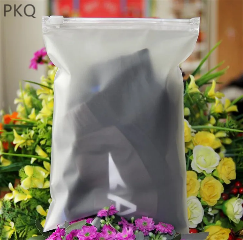 0 : Buy 30pcs/lot 28x40cm Large Plastic Zipper Bag Travel Clothes Underwear Storage ...