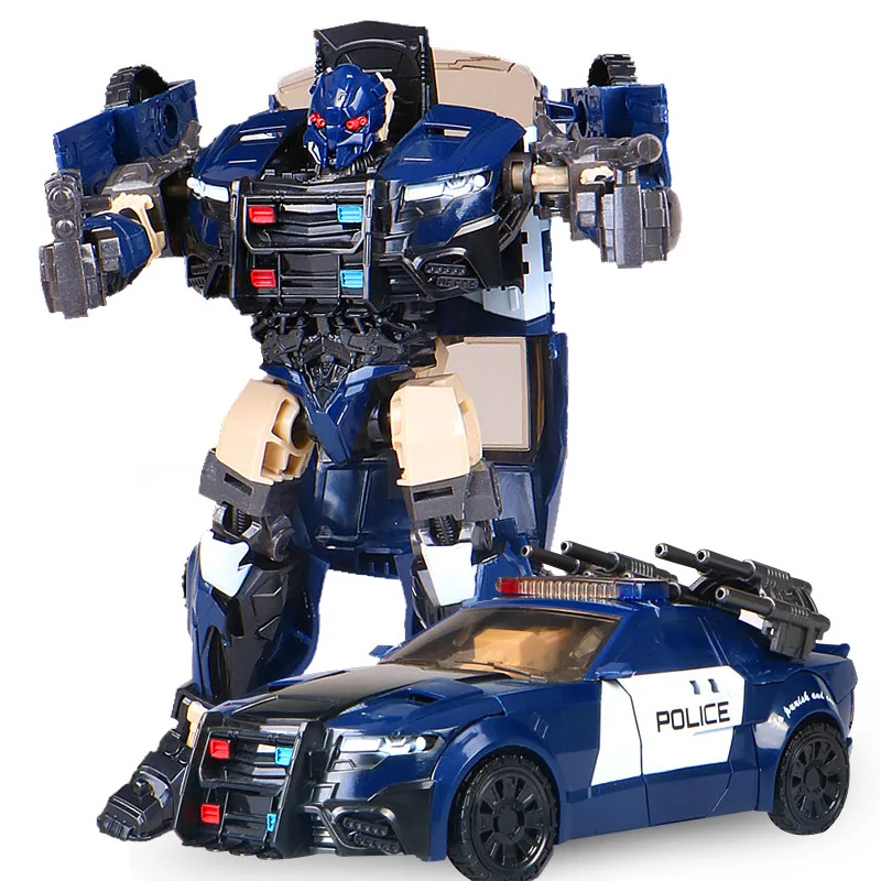 G1 Barricade HBM Transformation TF5 Police Car Action Figure Voyager Oversize Robot Model Toys In Stock G1 Barricade HBM Transformation TF5 Police Car Action Figure Voyager Oversize Robot Model Toys In Stock