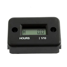 1Pc Motorcycle Hour Meter Digital Display For Snowmobile Marine Boat Mountain Skiing Quad Bike Time Recorder CSL2017