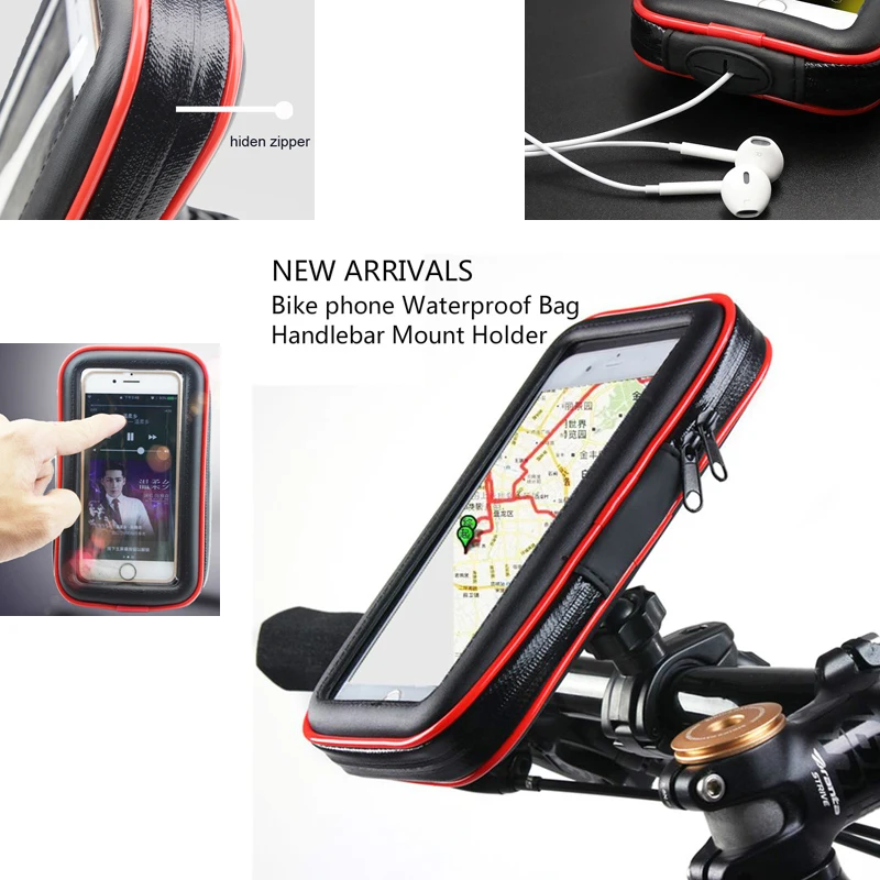 Bike Phone Mount, 360 Rotation Cell Phone Holder for Bike, Universal  Silicone Bicycle Phone Mount for iPhone Xs Max Xs Xr X 8 Plus 8 7 6s Plus,  Galaxy S10+ S10 