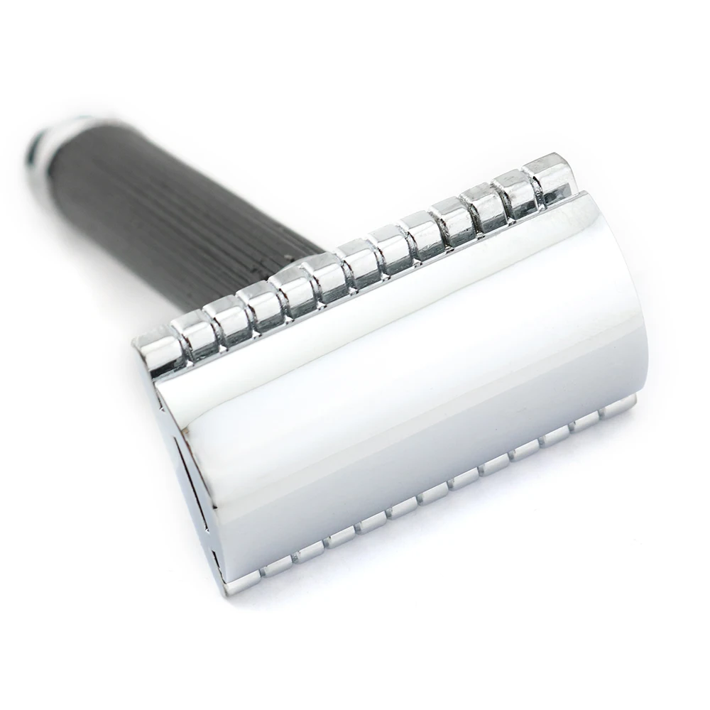 Double Edge Safety Razor Shaving Razor Black Handle Manual Razor