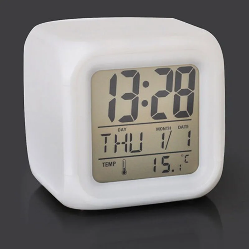 Buy New moon Digital LED Alarm Clock Color Flash