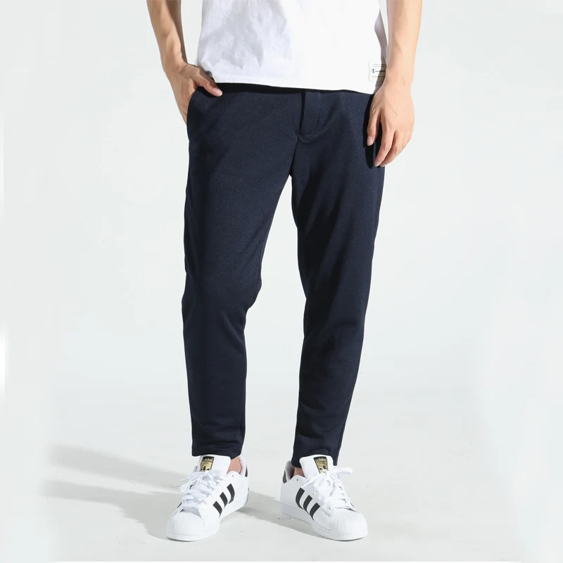 

Mens Joggers 2019 Elastic Harem Pants Man Ankle-Length Male Trousers New Summer Thin Casual Men Pants Stretch Solid Slim Fit