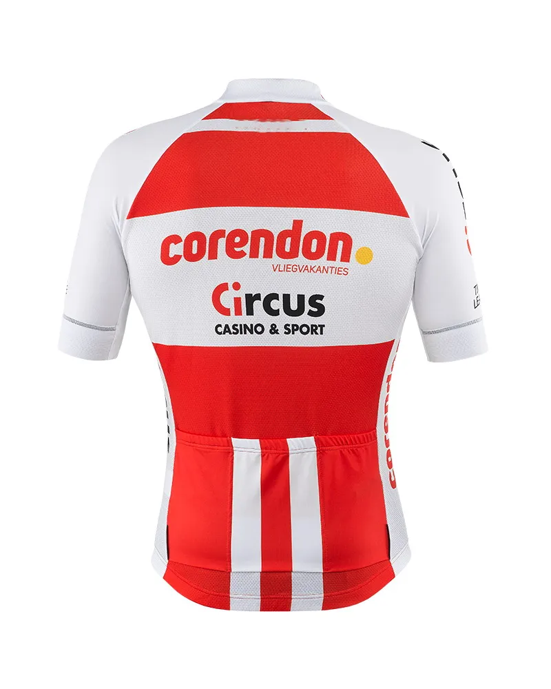 CORENDON цирк команда 2 цвета только короткий рукав Велоспорт Джерси летняя одежда для велоспорта ROPA CICLISMO с POWER BAND Размер XS-4XL