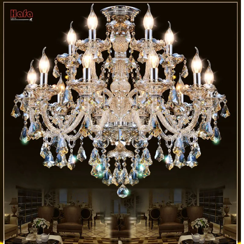 Lustre de Cristal Sala de Estar Lustres de Cristal Pingentes e Lustres Lâmpada de Iluminação Moderna Decoração Tiffany Home Indoor 22 Cheap light setting