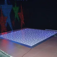 16X16 футов белый/RGB DMX сценическое освещение СВЕТОДИОДНЫЙ танцпол портативный светодиодный Свадебный пол Starlight диско танцпол