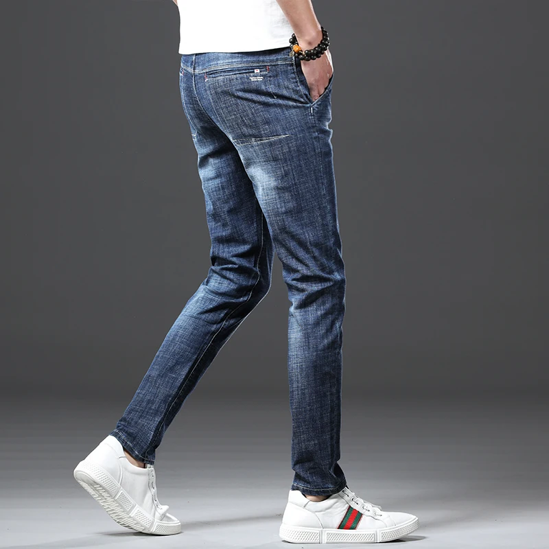 Jantour 2022 Celana Jeans Pria Elastis 