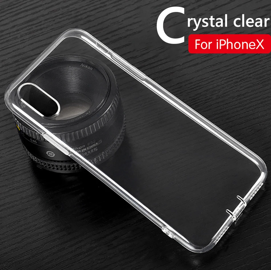!ACCEZZ Transparent Thin TPU Case Cover Capa For iphone X XS XS MAX XR Phone Soft Protective Back Clear Shell Fundas Coque Cases (6)