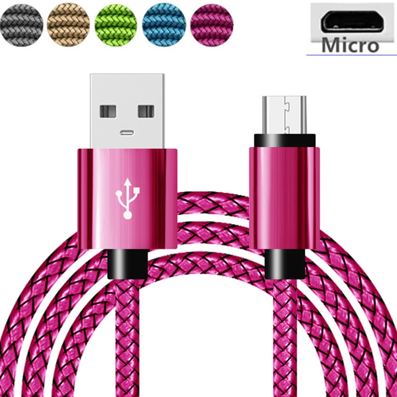 25 см 1 м 2 м 3 м розовый Micro USB кабель для зарядки Microusb длинный кабель для зарядки Android шнур для samsung J3 J5 J7 lenovo zte