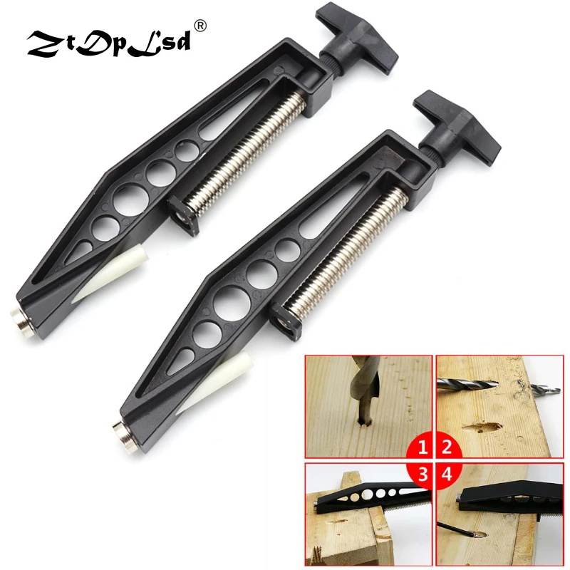 1pcs Oblique Woodworking Pocket Hole Joints Fixed Clamps Slant Pull