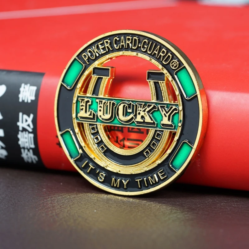 

Chips Coin It's My Time Lucky Poker Card Guard Coins Luck Crafts