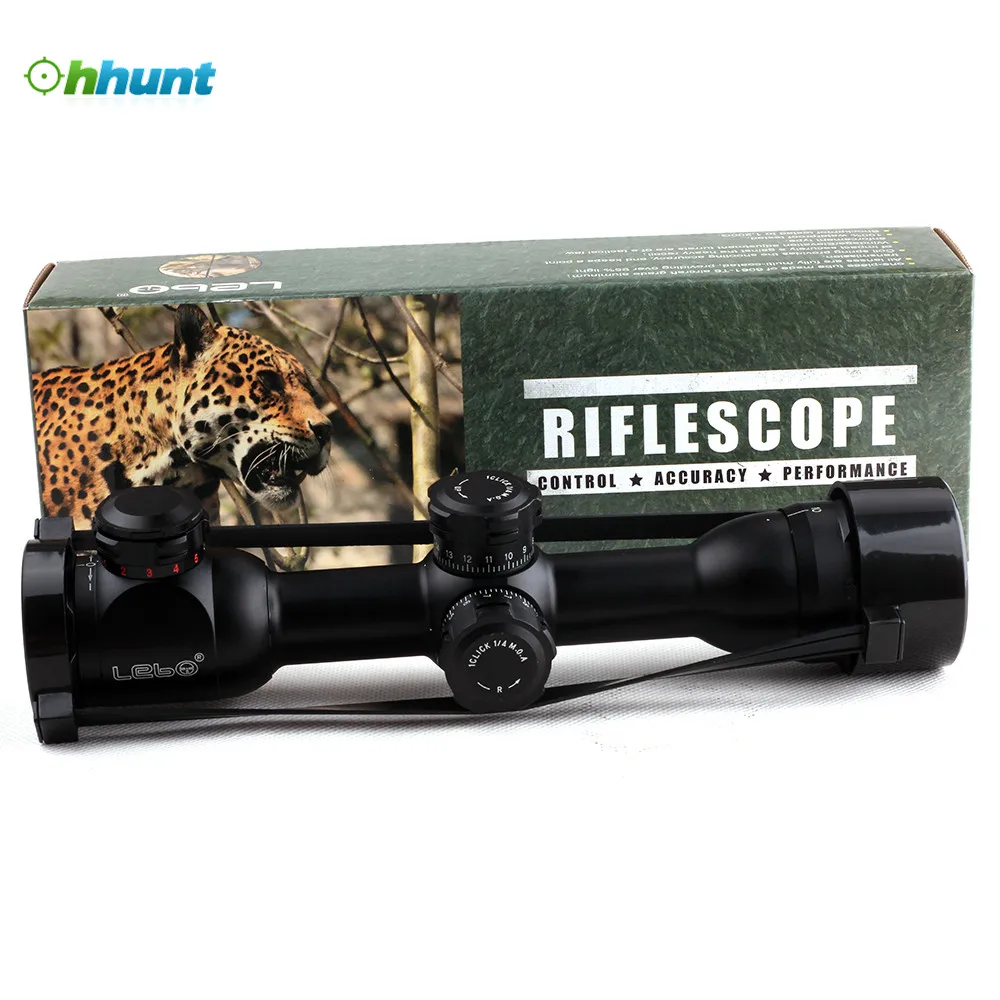LEBO 6x32 AOME Mil Dot Tactical Optical Sight Compact Lock Rifle Scope For Hunting Riflescope