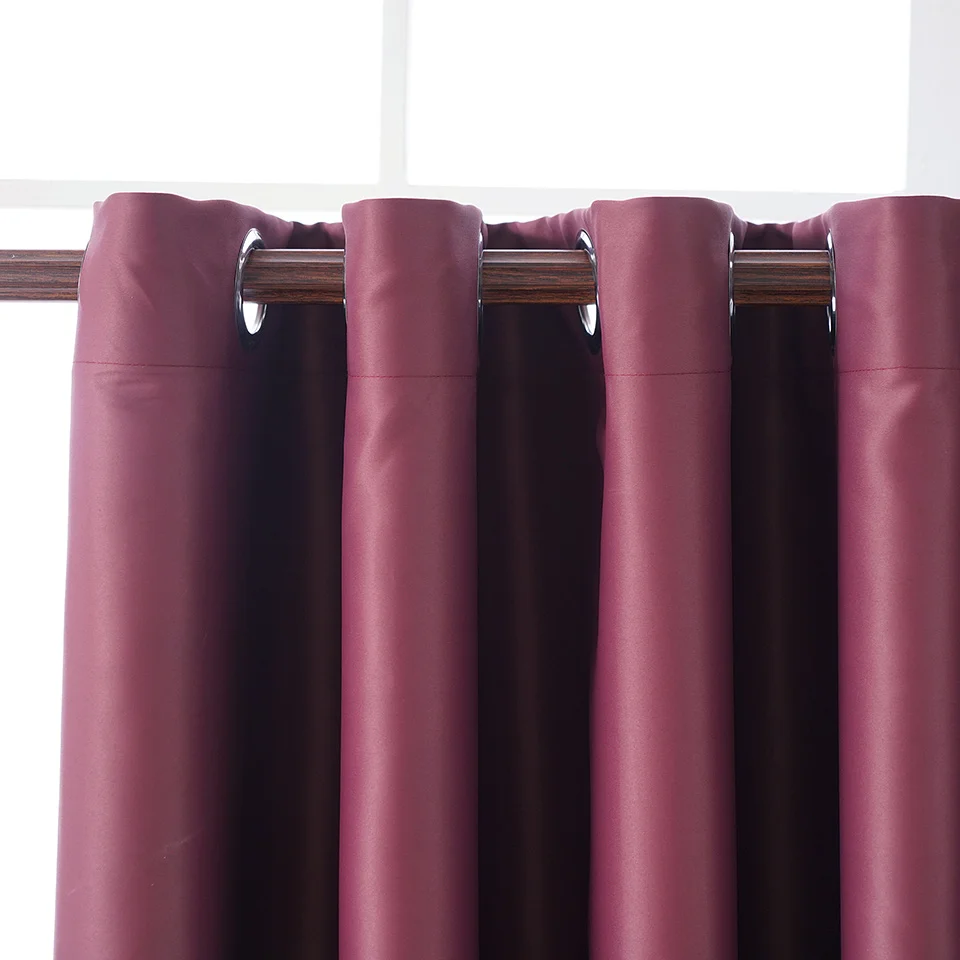 Занавески на окна Современная Затемняющая штора для гостиной вино закончил плотные шторы шторы скандинавский стиль шторы плотные
