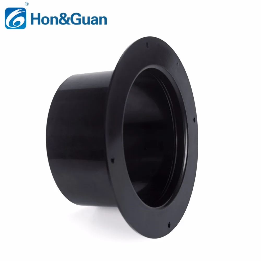 4~6 inch Ducting Outlet Exhaust Pipe Connector ABS Straight Pipe Flange Ventilation Ducting Connector for Exhaust Hose Vent Tube