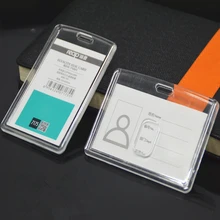 Прозрачный акриловый Сотрудников ID держатель для карт прозрачный значок держатель для карты доступа