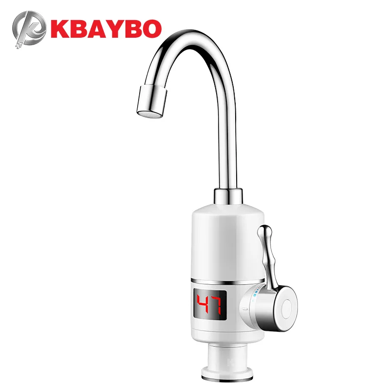 Online Calentador de agua eléctrico KBAYBO 3000 W calentador de agua instantáneo sin tanque grifo de agua para baño grifo de agua de cocina