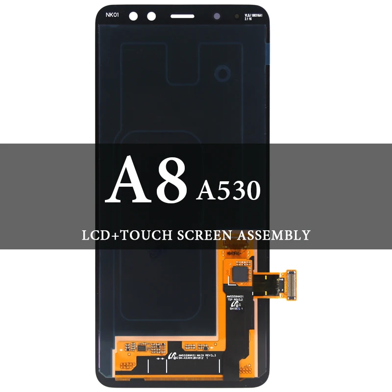 

Grade LCD For A8 2018 LCD Dispaly Super AMOLED With Touch Screen Assembly For A530 A530F A530N Screen Digitizer