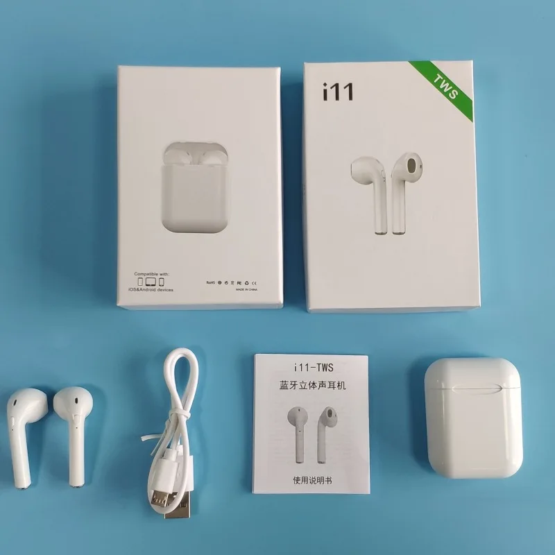 2019 новый оригинальный i11 tws 1:1 mini TWS беспроводной Bluetooth 5 0 бас стерео наушники pk i10 i12