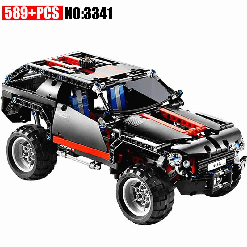 

AIBOULLY 3341 Transport Cruiser SUV 589pcs Racing Car Model Building Block Sets Educational DIY Bricks Toys DIY Free Shipping