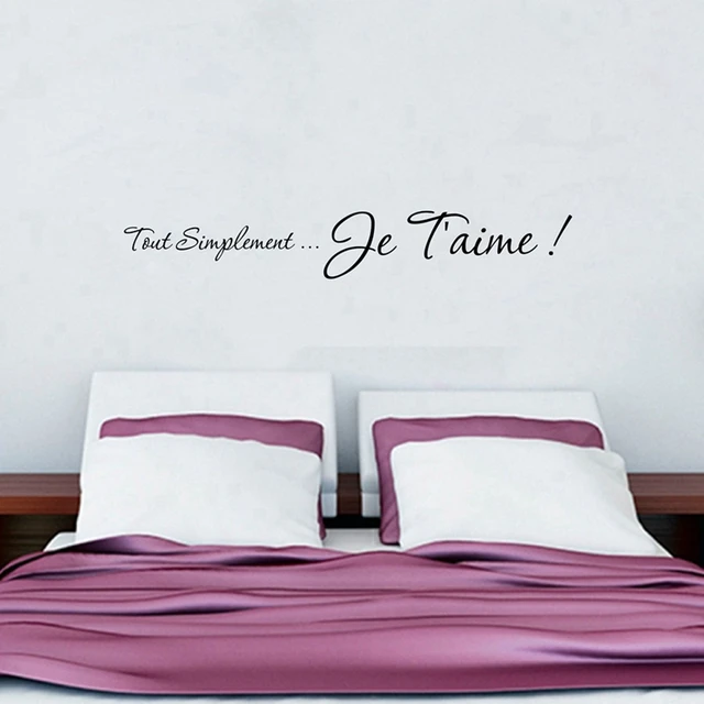 Gratis verzending I love u Franse Slaapkamer muurstickers ... Gratis verzending I love u Franse Slaapkamer muurstickers ...