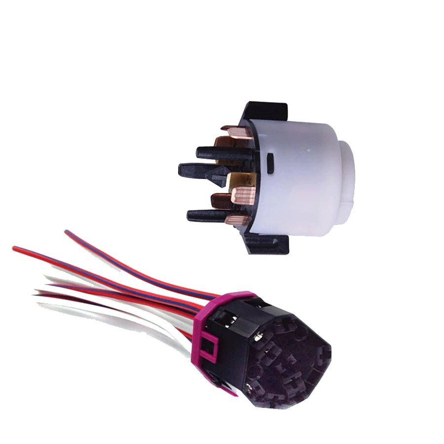 Starter Electrical Ignition Switch + Connecteur Plug 1 Set Fit VW
