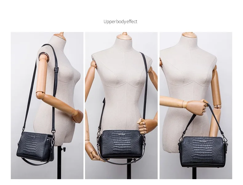 ZOOLER винтажные роскошные сумки из натуральной кожи на молнии, женские сумки-мессенджеры, дизайнерская сумка на плечо, женская сумка-тоут, Bolsos Mujer-WG205