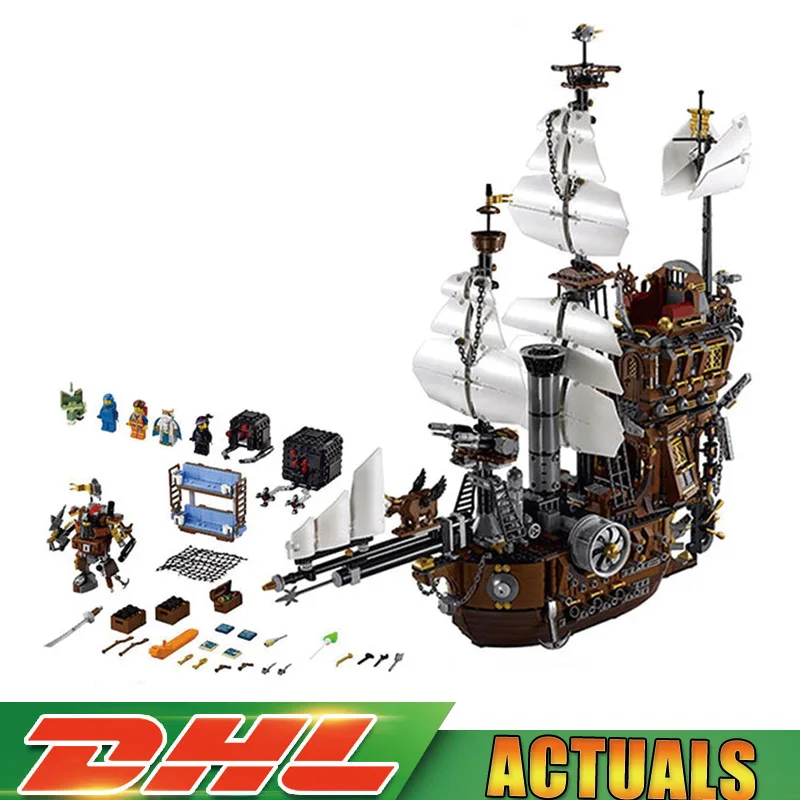 

LEPIN 16002 2791Pcs Pirate Ship MetalBeard's Sea Cow Model Building Kits Blocks Bricks Compatible Legoinglys 10708