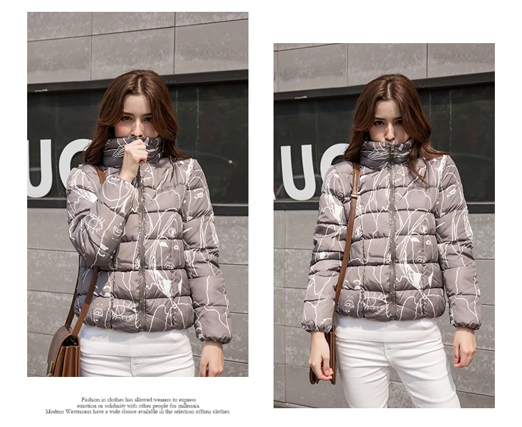 Parka Mujer Chaqueta Algodão-acolchoado Casaco Feminino Jaqueta