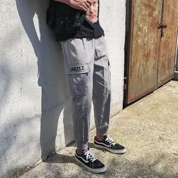 

2020 Fashion cheap high street long hip hop track street wear casual mens loose style hip hop pants for men