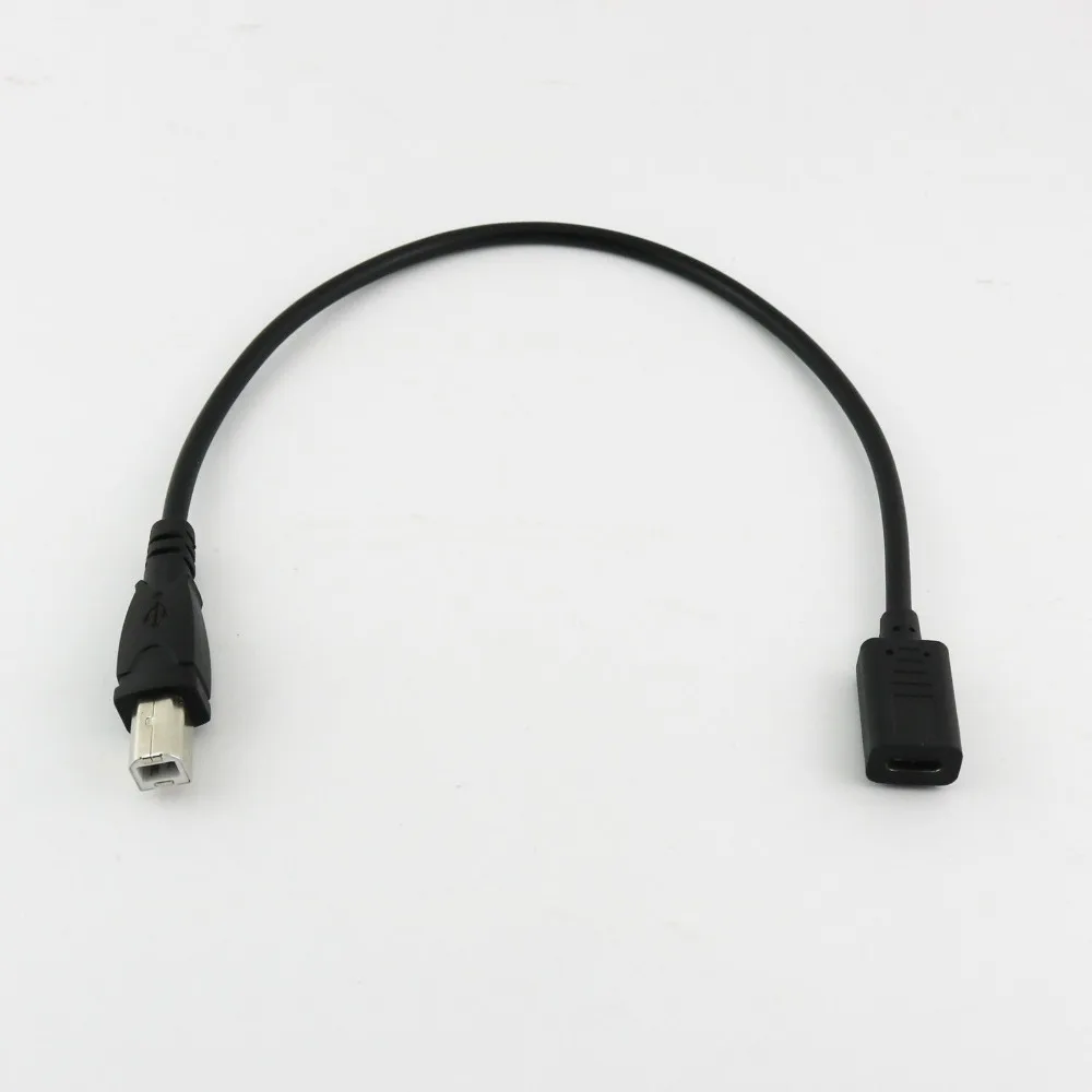 1x USB 3 1 Type C гнездо к 2 0 B штепсельная вилка принтер сканер разъем для передачи