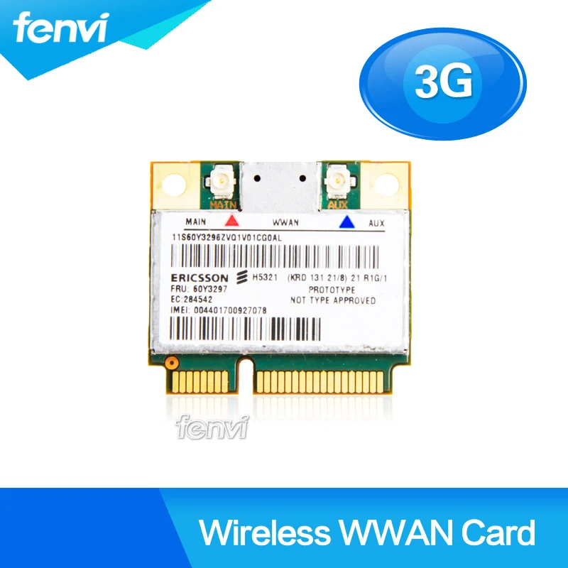 Ericsson H5321GW Беспроводной 3 г WWAN карты для IBM ThinkPad T430 T520 T520i X230 X220 E420 L420 L520 pci-e модуль FRU