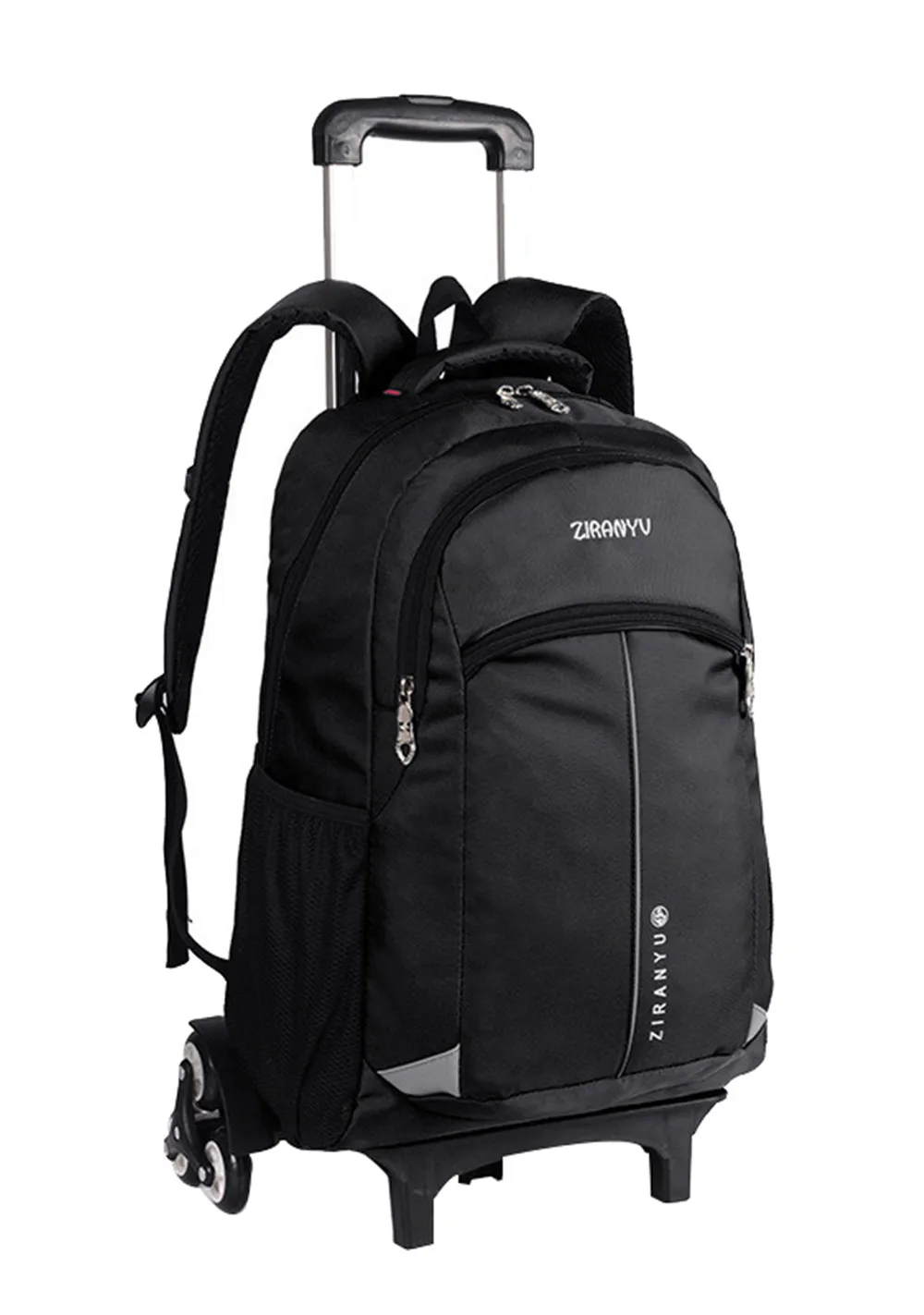 

Latest Removable Children School Bags With Wheels Stairs Kids Big boy Trolley Schoolbag Luggage Book Bags Wheeled Backpack