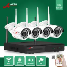 ANRAN CCTV P2P 4 /8CH Wifi NVR 24IR IR Waterproof 720P Video IP Wireless Camera Security System