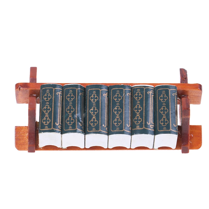 

1/12 Scale Wooden Miniature Dollhouse Stationery Book Rack Dollhouse Furniture Toy Accessories